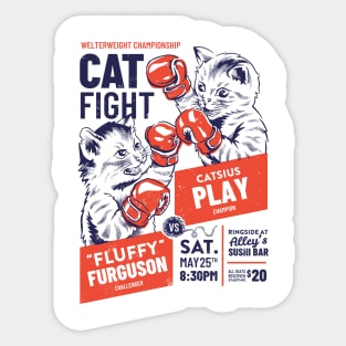Cat Fight - Light Sticker